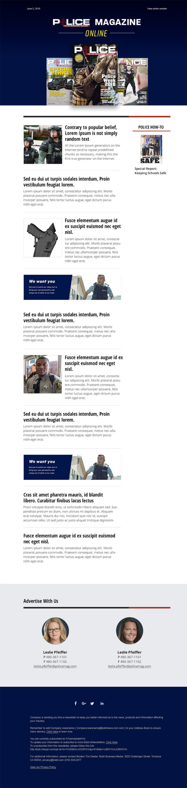 Email Desktop Police