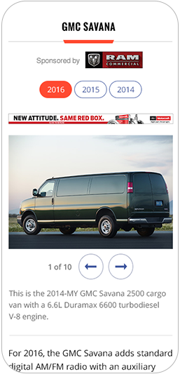 Mobile Design Vans Detail