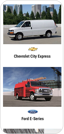 Mobile Design Vans List