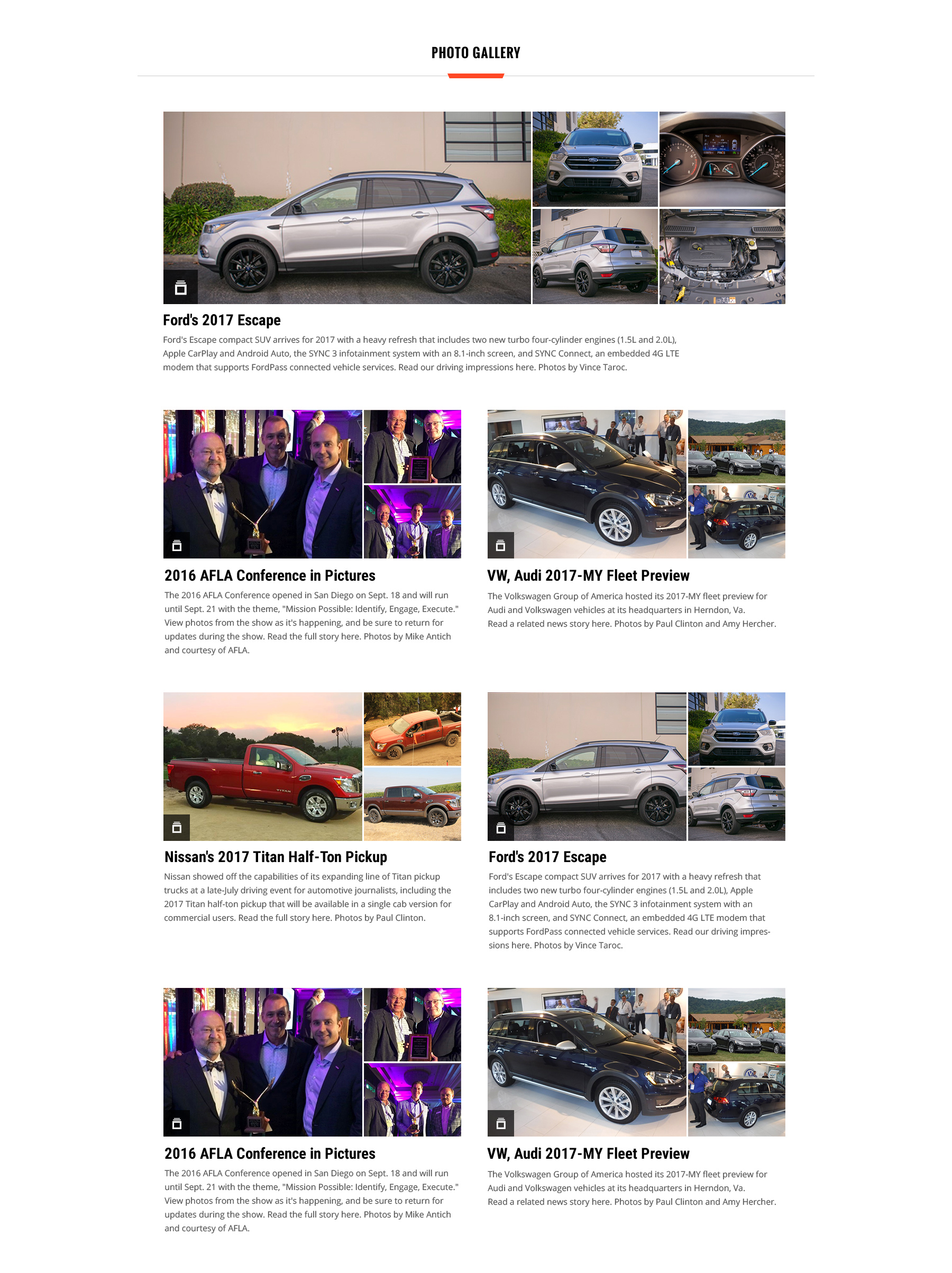 Web Design Photogallery List