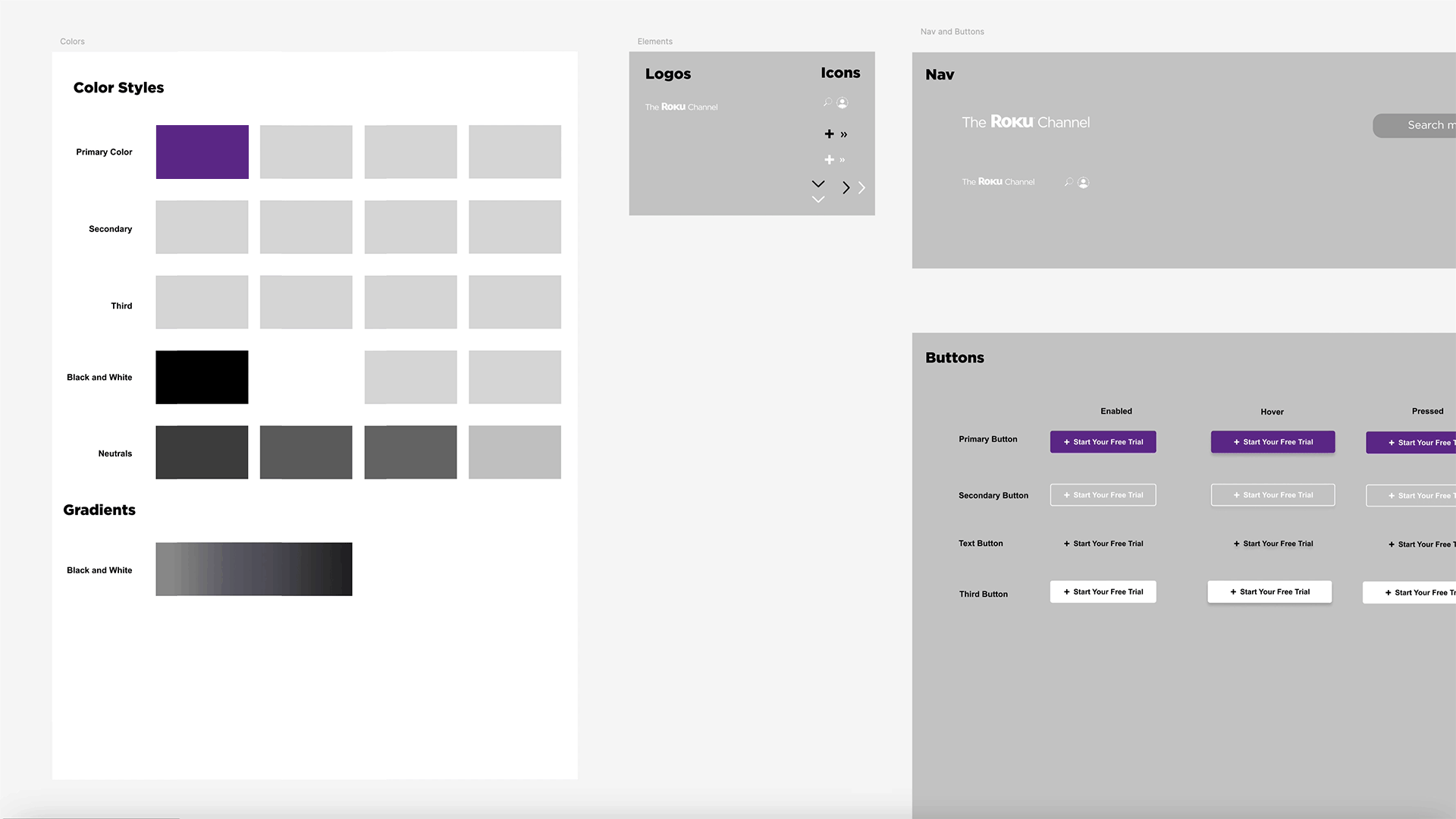 Landing Page Roku Design System
